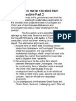 Five Ways To Make Elevated Train Corridor Feasible