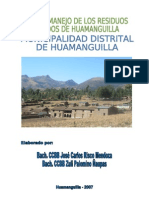 Plan de Manejo de Los Residuos Solidos de Huamanguilla