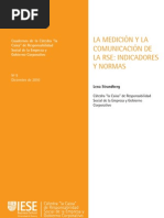 La Medición y La Comunicación de La RSE: Indicadores y Normas