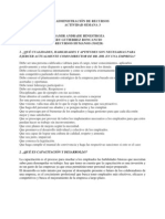 Taller Semana 3 - Administración de Recursos Humanos (Johan Samir Andrade Hinestroza)