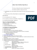 Esquema Tema 13 La Segunda Republica