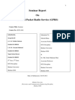 Seminar Report On General Packet Radio Service (GPRS) : Course Title: Seminar Course No.: ECE 4204