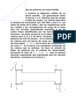 Problema de Flujos de Potencia Con Gauss