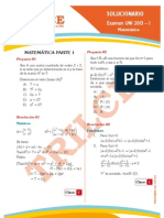 Solucionario UNI 2013-I Matemática