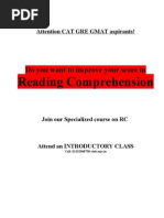 Reading Comprehension: Do You Want To Improve Your Score in