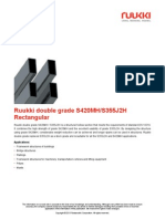 Ruukki Double Grade S420MH S355J2H Rectangular