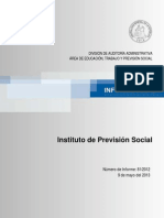 12 Instituto de Previsión Social Sobre Examen de Cuentas Relativo A Los Pagos de Pensiones No Contributivas A Exonerados Políticos - Mayo 2013