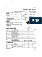 Irg4Ph50Kdpbf: Insulated Gate Bipolar Transistor With Ultrafast Soft Recovery Diode Short Circuit Rated Ultrafast Igbt