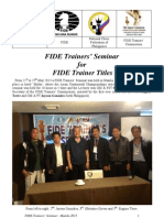 FIDE Trainers' Seminar For FIDE Trainer Titles: Torre and GM & FT Jayson Gonzales (Both Philippines)