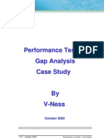 Performance Testing Gap Analysis Case Study