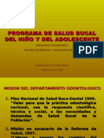 Programa de Salud Bucal Del Nino y Adolescente