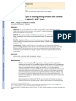 Changes in Feeding Among Children With Cerebral Palsy