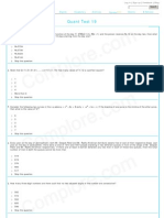 CAT 2009 Quant Test 19