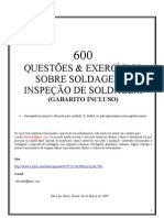 600 Questões Sobre Inspeção de Soldagem Incluíndo Gabarito e Caderno de Desenhos