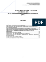 Reglamento de Investigación y Estudios Avanzados