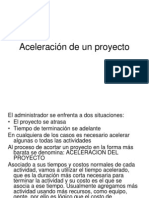 Aceleración de Un Proyecto