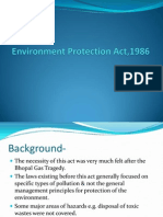 Environment Protection Act, 1986