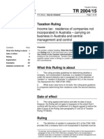 Tax Ruling 2004/15 Company