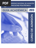 Programa Del Curso y Examen de Admisión PDF