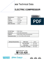 Atlas Copco Technical Data: Ga 22 Electric Compressor