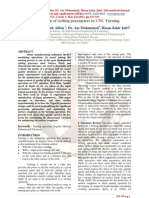 Optimization of Cutting Parameters in CNC Turning: Harish Kumar, Mohd. Abbas, Dr. Aas Mohammad, Hasan Zakir Jafri