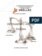 Trabajo - Ordenamiento Judicial en Roma