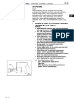 Disposal: Seat Belt - Front Seat Outer Belt Assembly