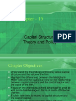 Chapter - 15: Capital Structure Theory and Policy