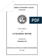 Seminar Report - Ultrasonic Motor