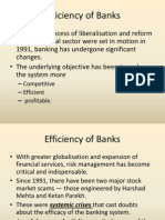 Efficiency of Banks