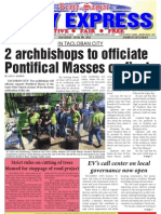 2 Archbishops To Officiate Pontifical Masses On Fiesta: Daily Express