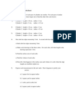 Similar Solids Worksheet