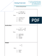 Ultrasonic Testing Formulas