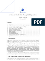 A Guide To Steady-State' Voltage Stability Analysis: Anthony B. Morton November 2007