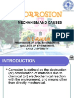 Corrosion CAUSES and MECHANISM Arumugam Anna University, Chennai, India