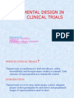 Experimental Design in Clinical Trials