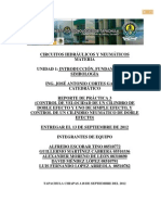 (Control de Velocidad de Un Cilindro de Doble Efecto y Uno de Simple Efecto, y Control de Un Cilindro Neumático