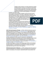 10.01 Informed Consent To Therapy (A) When Obtaining Informed Consent To