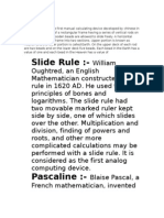 Slide Rule:-: Abacus