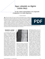 La Statistique Coloniale en Algerie 1830 1962