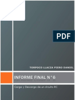 Informe Final de Laboratorio de Circuitos Electricos I N°6