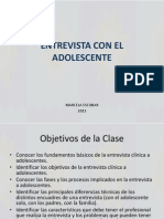 Entrevista Con El Adolescente