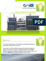 Vega Solar Energy - Profile