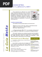 Clasificaciones de Pesas Oiml R 111 Astm e 617 y Nist F