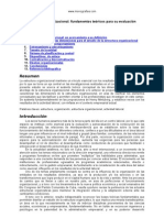 Estructura Organizacional Fundamentos Teoricos Su Evaluacion