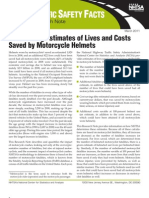 Raffic Afety Acts: Determining Estimates of Lives and Costs Saved by Motorcycle Helmets