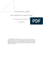 A Practical Guide To GMM (With Applications To Option Pricin