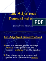 Spanish Demonstrative Adjectives