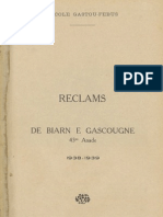 Reclams de Biarn e Gascounhe. - Octoubre-Noubembre 1938 - N°1-2 (43e Anade)