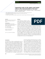 Evolution of Pathogenicity Traits in The Apple Scab Fungal Pathogen in Response To The Domestication of Its Host